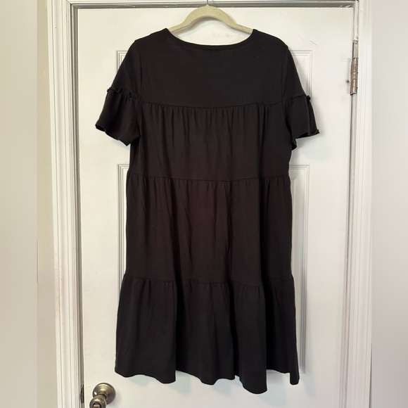J. Crew Black Tiered Dress BG209 - Picture 2 of 9